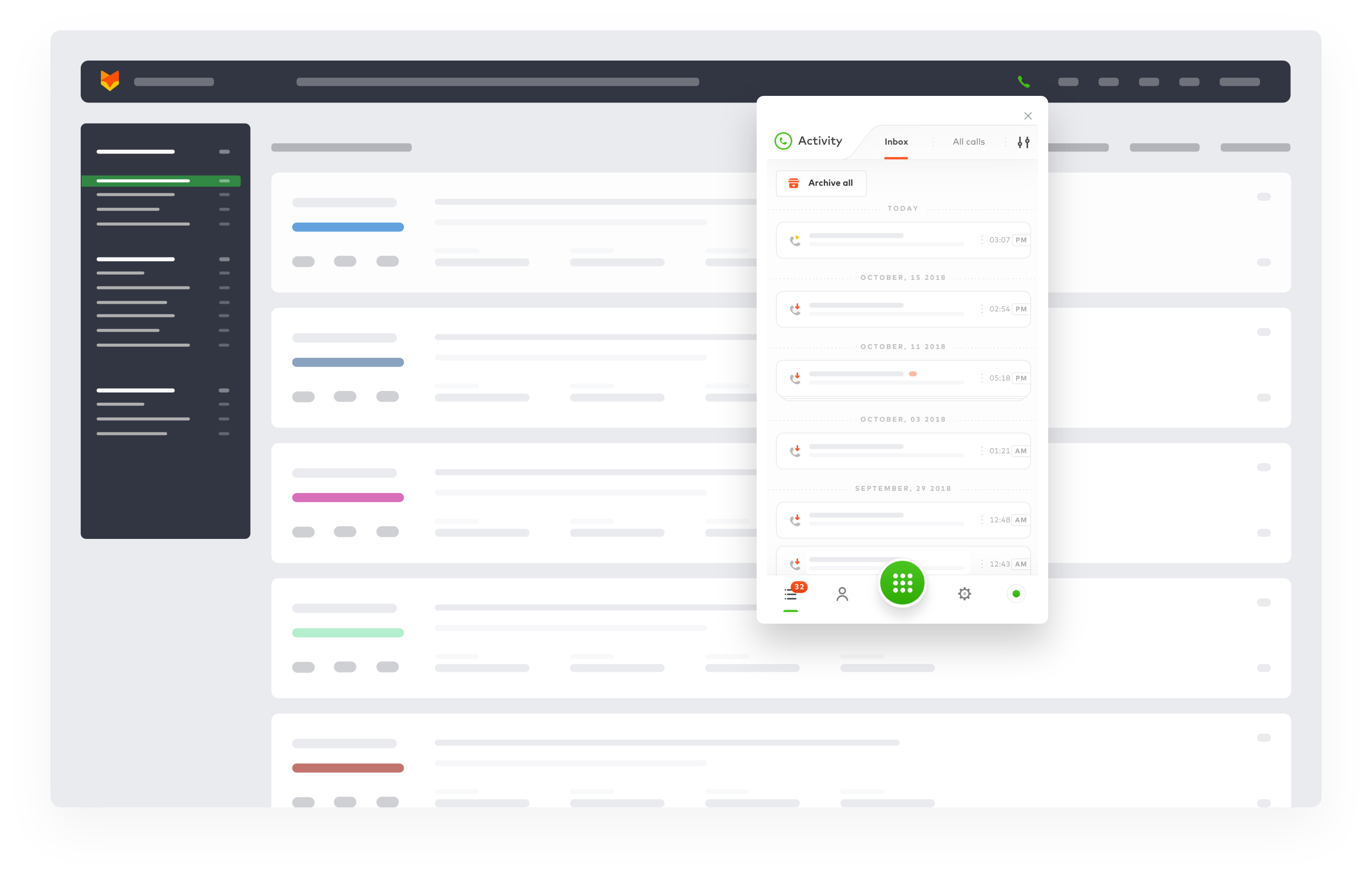 Experience aircall within happydesk